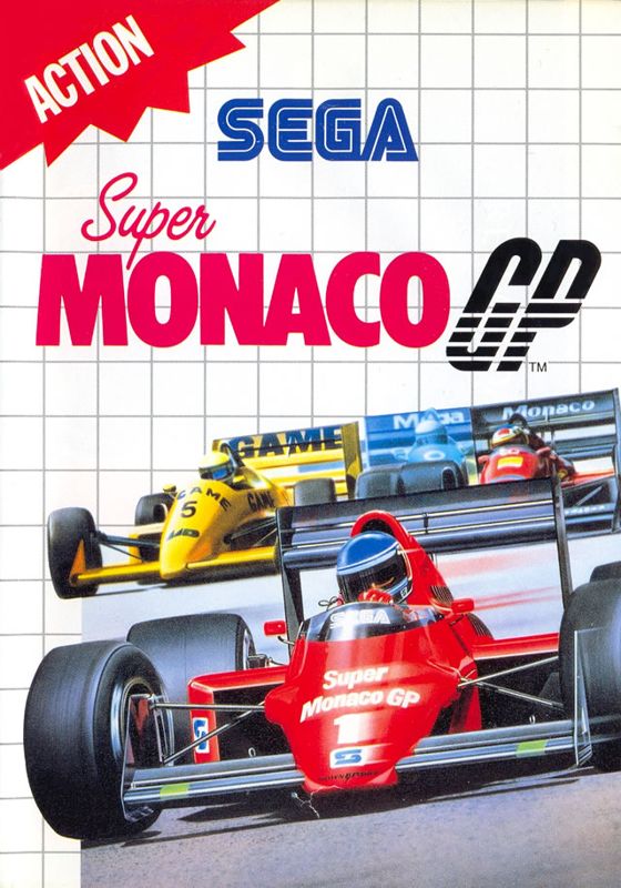Monaco GP box art for Sega Game Gear